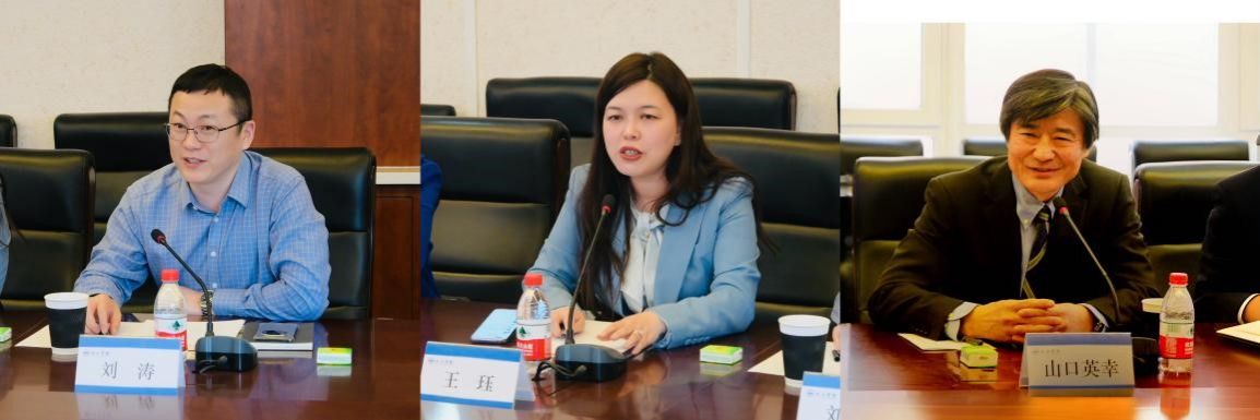 交流会上,国际合作与交流处处长王珏,化工学院院长刘涛,jsps北京代表